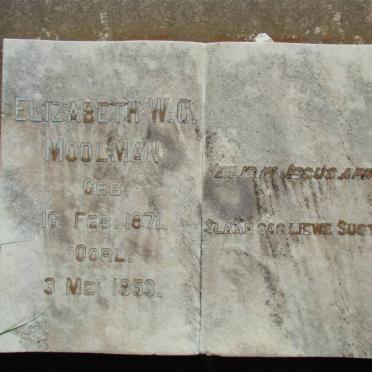 MOOLMAN Elizabeth W.C. 1871-1953