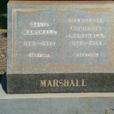 MARSHALL David Marshall 1881-1959 &amp; Margaret HOWIESON 1881-1939