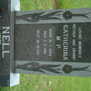 NELL Catherina W.P. 1894-1981