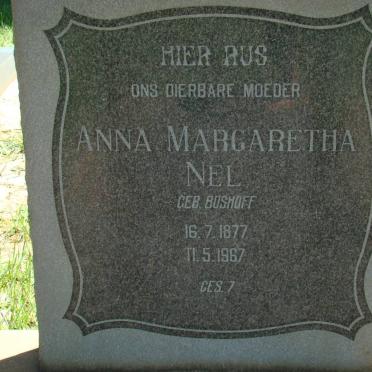 NEL Anna Margaretha nee BOSHOFF 1877-1967