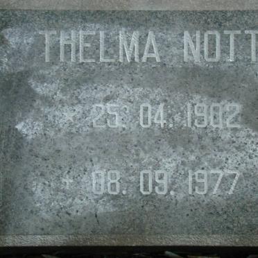 NOTT Thelma 1902-1977