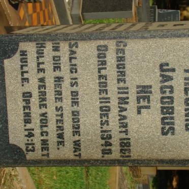 NEL Theunis Jacobus 1861-1940 &amp; Wesselina Hendrina UYS 1865-1946 