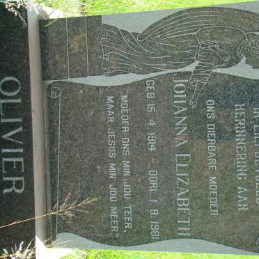 OLIVIER Johanna Elizabeth 1914-1981