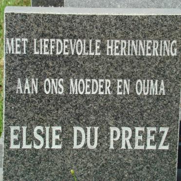 PREEZ Elsie, du
