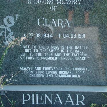 PIENAAR Clara 1944-1991