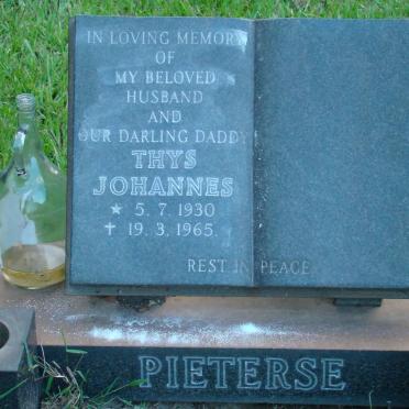 PIETERSE Thys Johannes 1930-1965