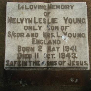 YOUNG Melvyn Leslie 1941-1943