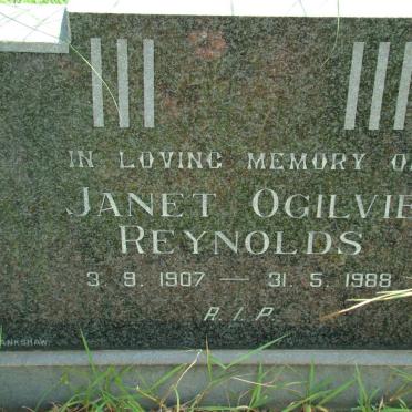 REYNOLDS Janet Ogilvie 1907-1988