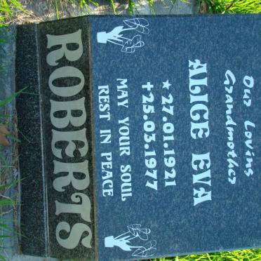 ROBERTS Alice Eva 1921-1977
