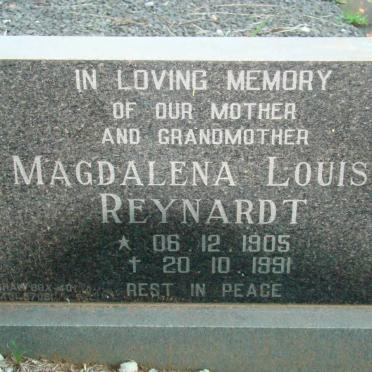 REYNARDT Magdalena Louisa 1905-1991
