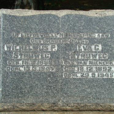 STRUWEG Wilhelmus P. 1889-1947 &amp; Eva G. VAN NIEKERK 1892-1945
