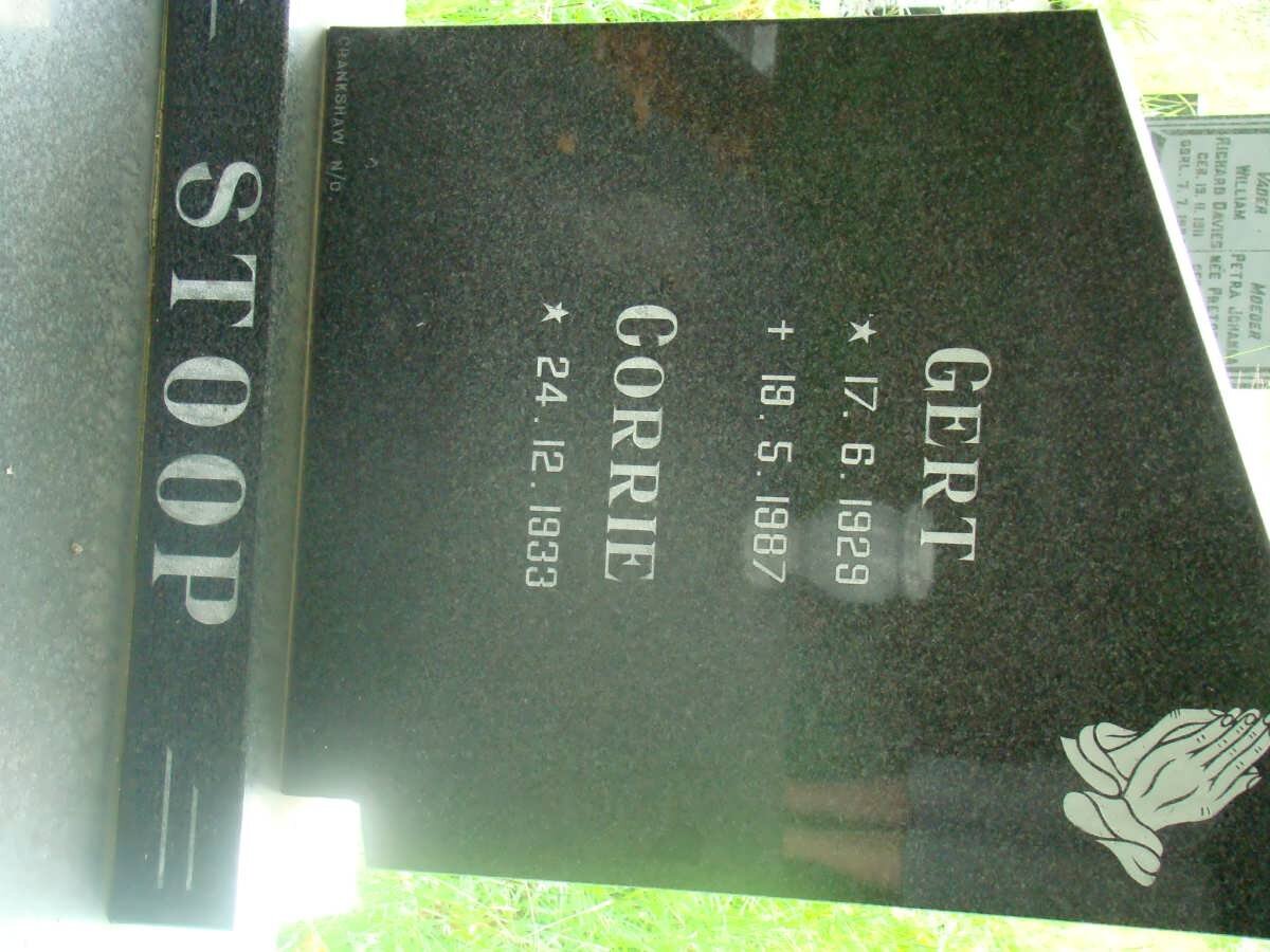 STOOP Gert 1929-1987 &amp; Corrie 1933-