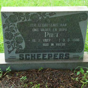 SCHEEPERS Piet 1927-1986