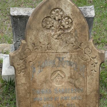 SANDERSON Thomas -1891