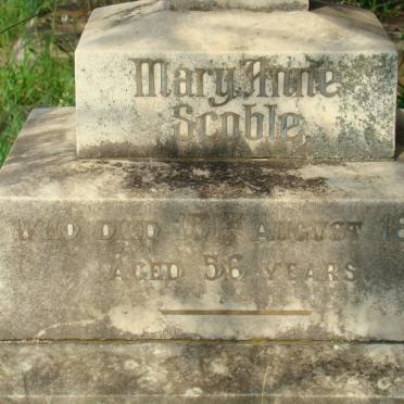 SCOBLE Mary Anne -1880