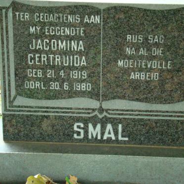SMAL Jacomina Gertruida 1919-1980