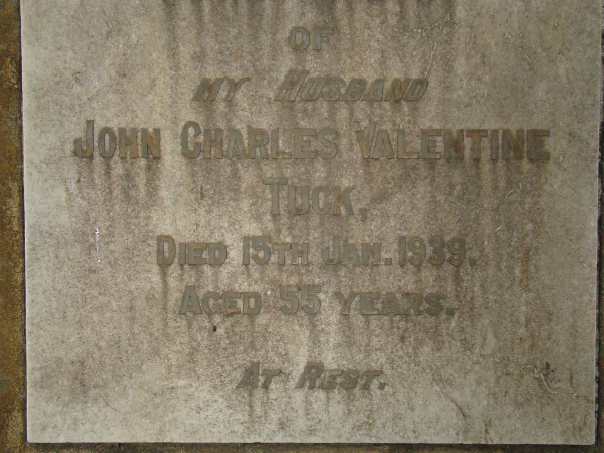 TUCK John Charles Valentine -1939