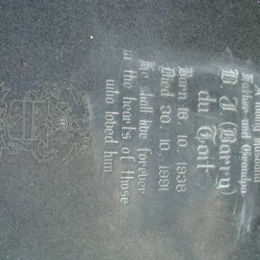 TOIT B.J., du 1938-1991