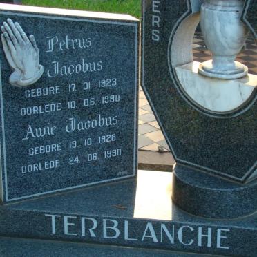 TERBLANCHE Petrus Jacobus 1923-1990 :: TERBLANCHE Awie Jacobus 1928-1990