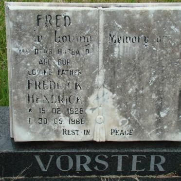 VORSTER Fredrick Hendrick 1928-1988