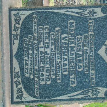VERMAAK Susana Maria Margrieta formerly SWART nee JOUBERT 1870-1945