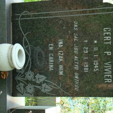 VIVIER Gert P. 1945-1981