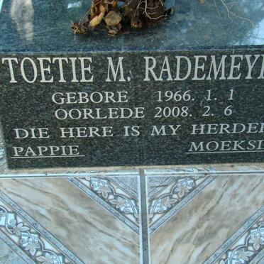 RADEMEYER Toetie M. 1966-2008