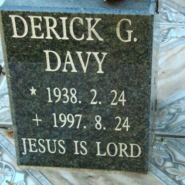 DAVY Derick G. 1938-1997