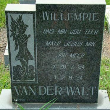 WALT Willempie, van der 1984-1984