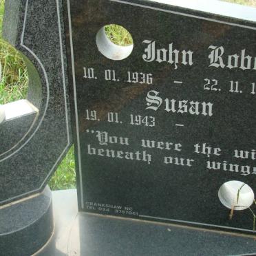 ? John Robert 1936-1986 &amp; Susan ? 1943-