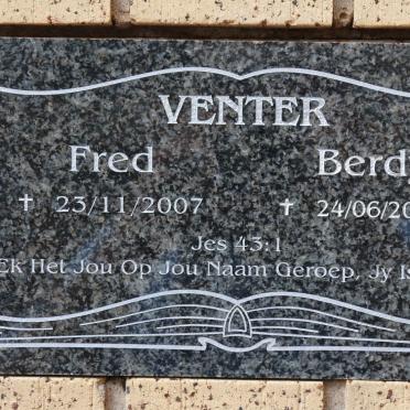 VENTER Fred -2007 &amp; Berdy -2013