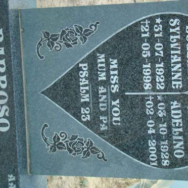 BARROSO Nunes Adelino 1928-2001 &amp; Rita Eugenie Sylvianne 1922-1998