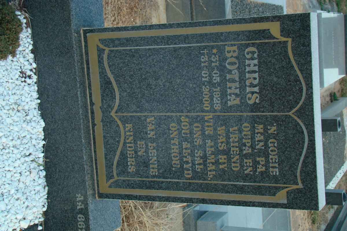 BOTHA Chris 1928-2000