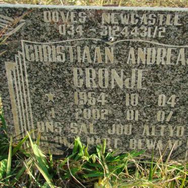 CRONJE Christiaan Andreas 1954-2002