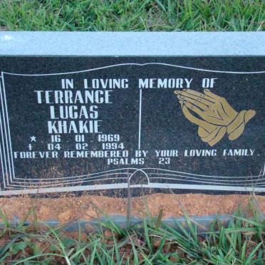 KHAKIE Terrance Lucas 1969-1994