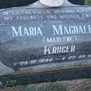 KRUGER Maria Magdalena 1940-1997