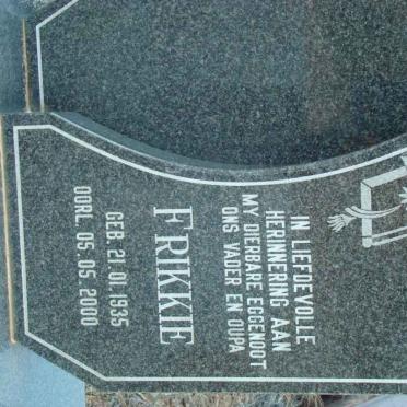 KRUGER Frikkie 1935-2000