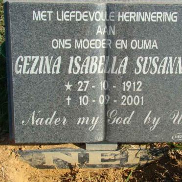 NEL Gezina Isabella Susanna 1912-2001