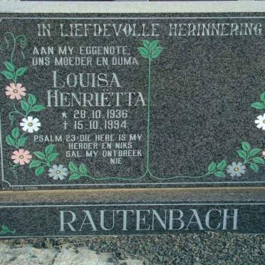 RAUTENBACH Louisa Henrietta 1936-1994