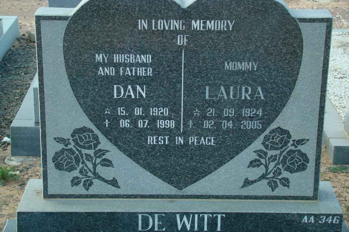WITT Dan, de 1920-1998 &amp; Laura 1924-2005