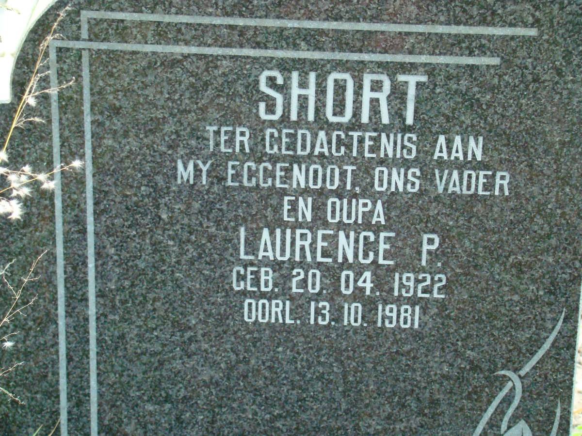 SHORT Laurence P. 1922-1981