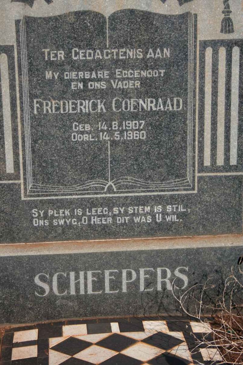 SCHEEPERS Frederick Coenraad 1907-1960