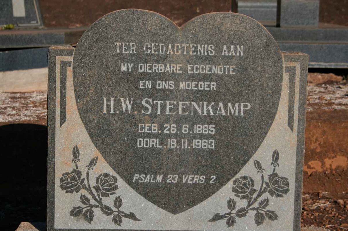 STEENKAMP H.W. 1885-1963