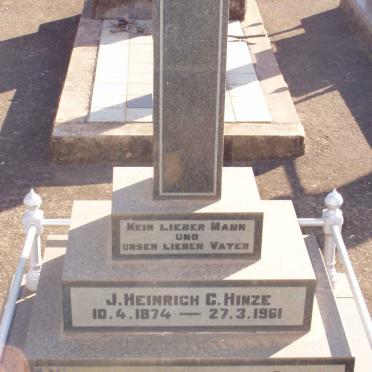 HINZE J. Heinrich C. 1874-1961