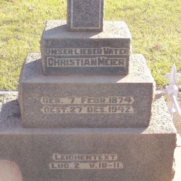 MEIER Christian 1874-1942