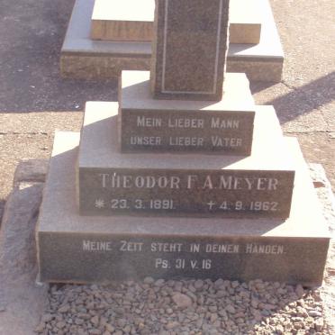 MEYER Theodor F.A. 1891-1962