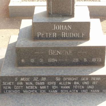 BENEKE Johan Peter Rudolf 1894-1973