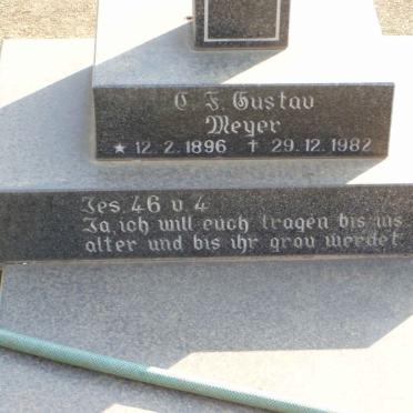 MEYER C.F. Gustav 1896-1982