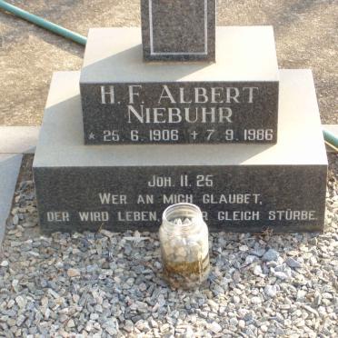 NIEBUHR H.F. Albert 1906-1986