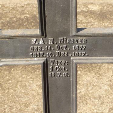 NIEBUHR F.A.H. 1877-1877